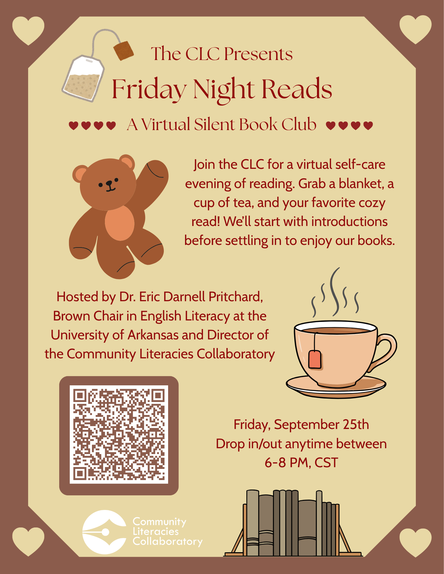 CLC Presents: Friday Night Reads | Cozy Evening In